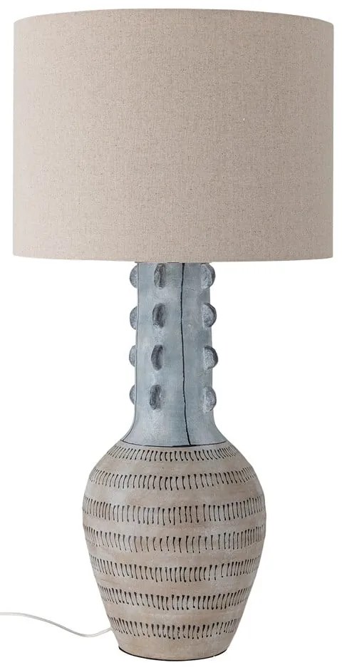 Светлосиня настолна лампа с текстилен абажур (височина 90 cm) Gadiela – Bloomingville