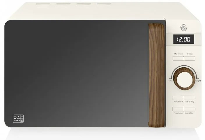 Разопакован: Микровълнова фурна Swan SM22036LWHTN, 20 l, 800W, Размразяване, Таймер, Бял