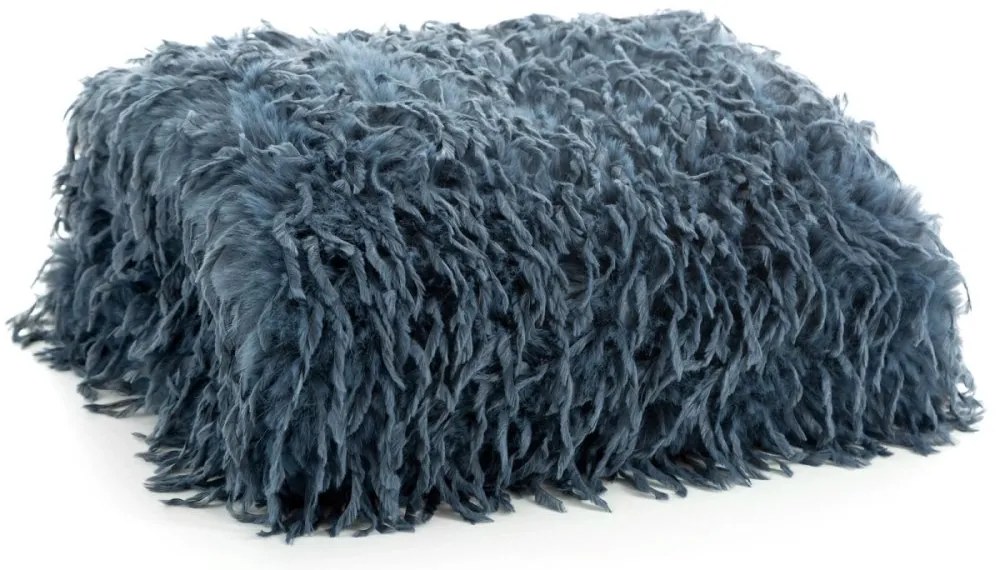 Пухкаво одеяло с подплата от полар - синьо Ширина: 130 см | Дължина: 170 см