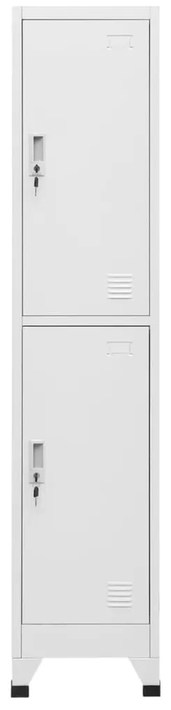 244473 vidaXL Заключващ се шкаф с 2 отделения, 38x45x180 cм