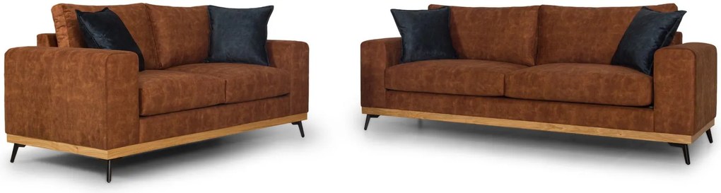 Комплект дивани Dysine-Теракота