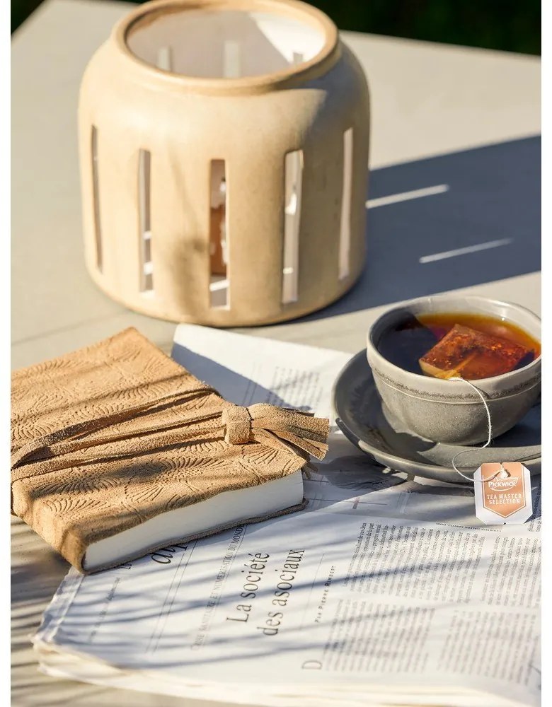 Сиви глинени чаши за капучино в комплект от 2 бр. 180 ml Raben – Bloomingville