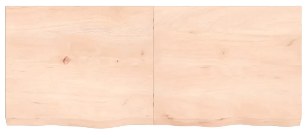 363577 vidaXL Стенен рафт, 120x50x(2-6) см, необработен масивен дъб