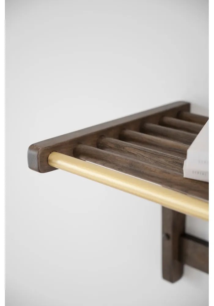 Тъмнокафява дъбова закачалка за стена Inverness - Rowico