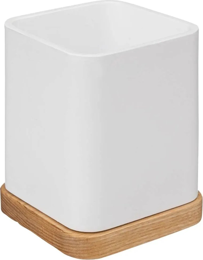 Поставка за четки за зъби 5five Natureo, Смола - Бял