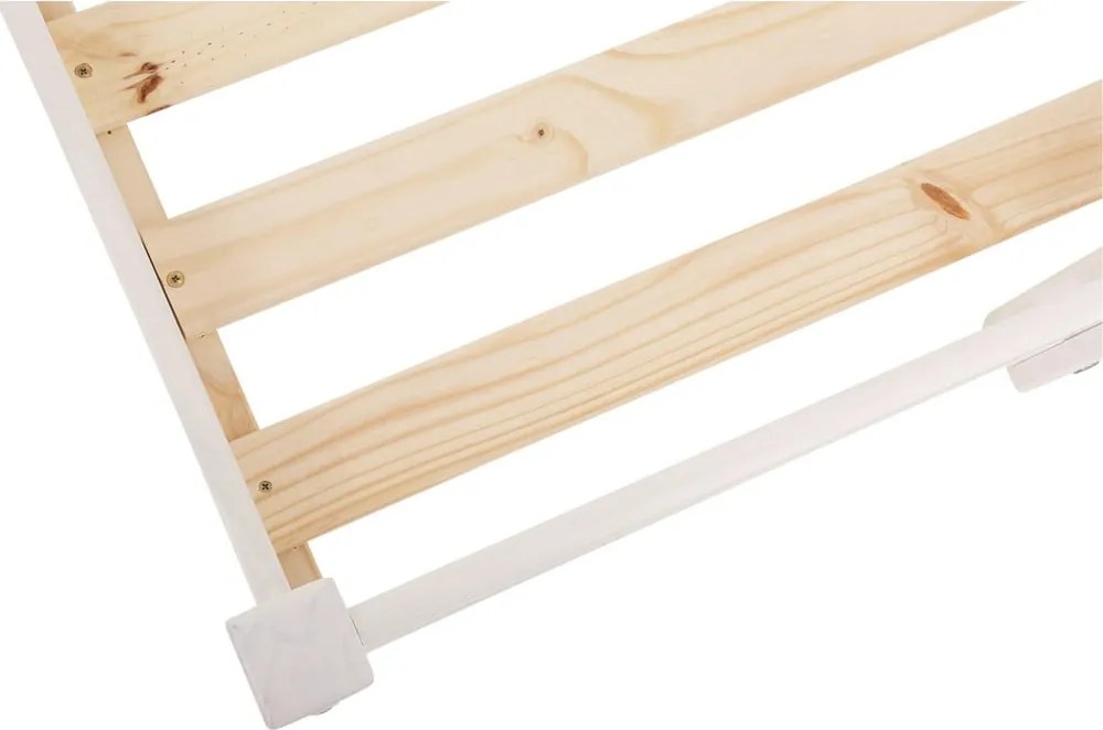 Бяло повдигнато легло от борова дървесина Alpi2 - Støraa