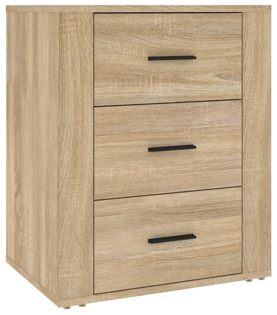 816715 vidaXL Нощно шкафче, дъб сонома, 50x36x60 см, инженерно дърво
