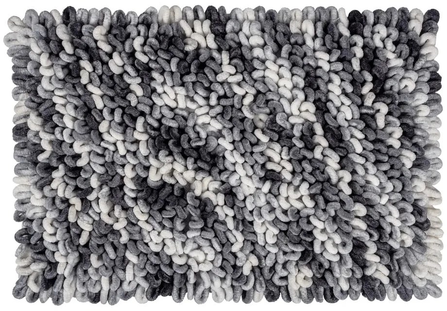 Сиво-син текстилен килим за баня 60x90 cm Lerici – Wenko