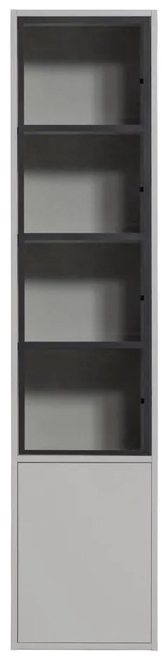 Светлосива витрина от борова дървесина 53x230 cm Basic - vtwonen