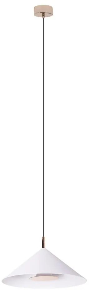 MAXLIGHT P0505 - LED Пендел VULCANO LED/5W/230V Ø 30,5 см бял