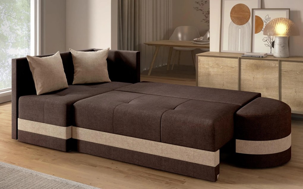 Разтегателен ъглов диван Вилиян S