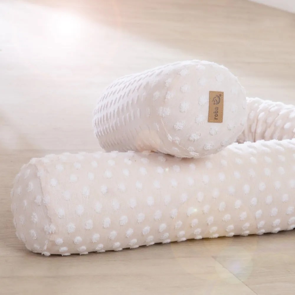 Бежов калъф за матрак за детско легло със смес от памук 170 cm Frosty Almond – Roba