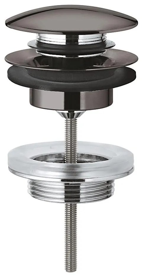 GROHE 65807A00 - Комплект за оттичане с тапа за умивалници с преливник, графит