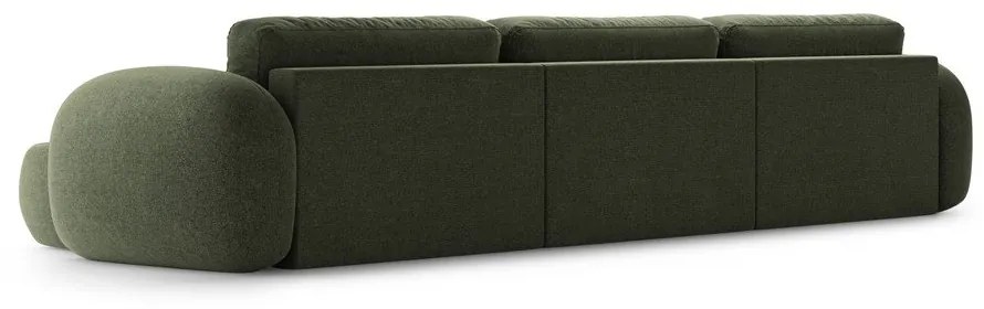Зелен шенилов сгъваем/с място за съхранение ъглов диван (U форма) Tonale – Cosmopolitan Design