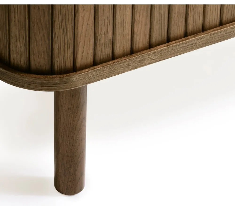 Кафява телевизионна маса от дъб 56x160 cm Cavo - Unique Furniture