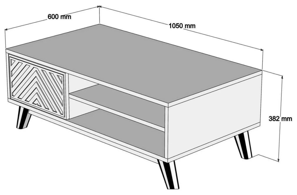 Холна маса HM9502.01 цвят орех