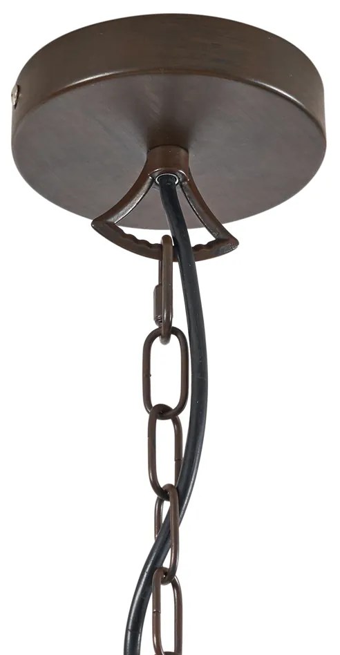 Класически полилей ръждивокафяв 8 светлини - Giuseppe