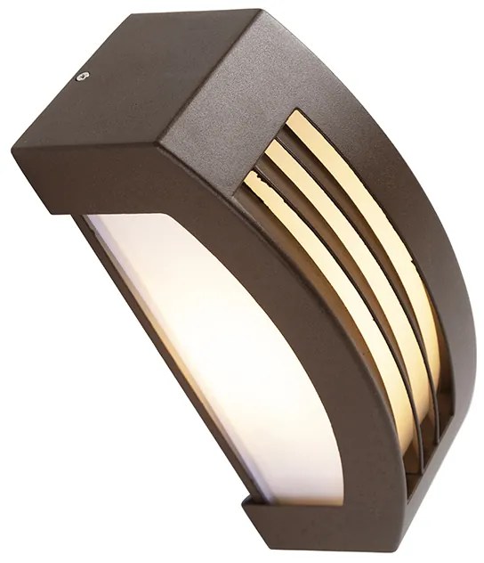 Модерен стенен аплик ръждиво кафяв IP44 - Hurricane 1