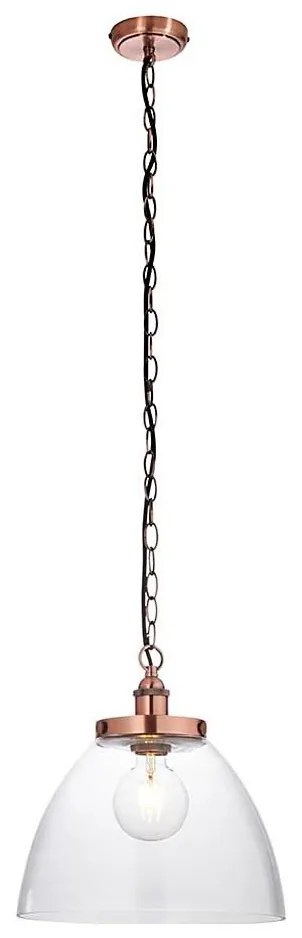 Endon 106895 - Полилей на верига HANSEN 1xE27/10W/230V меден