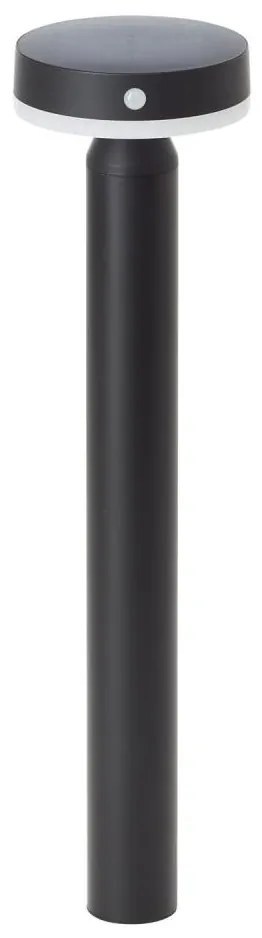 Brilliant - LED соларна лампа с сензор MAGUA LED/4W/3,7V 50,2 см IP44 черна