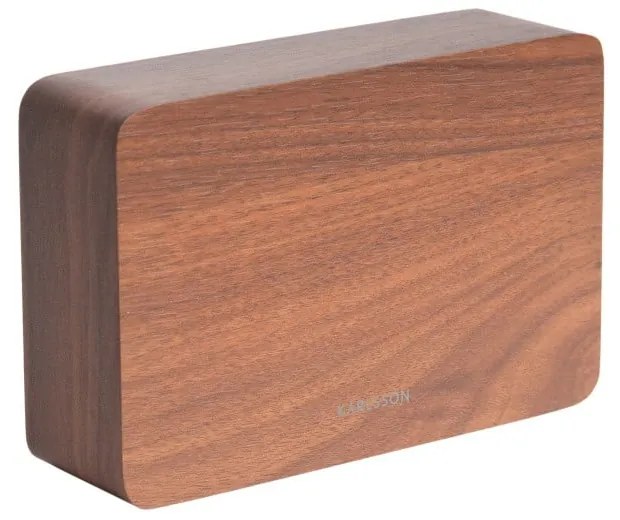 Будилник в дървен декор , 15 x 10 cm Square - Karlsson