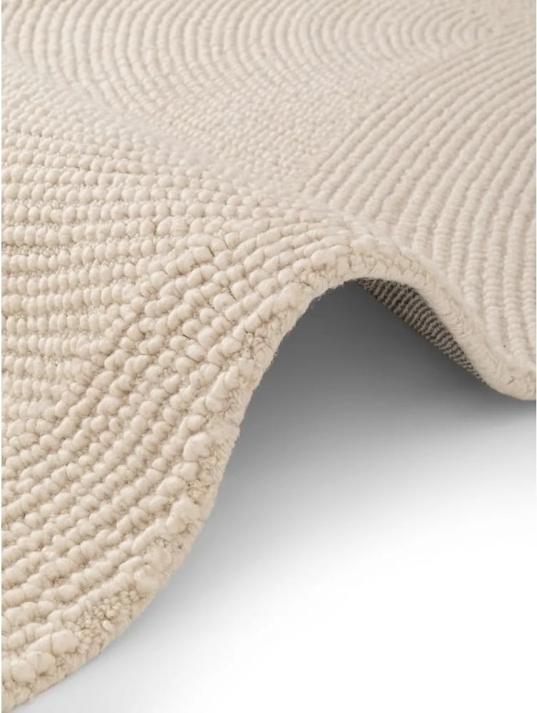 Ръчно изработена вълнена пътека в светло естествен цвят 80x300 cm Calmio – Hanse Home