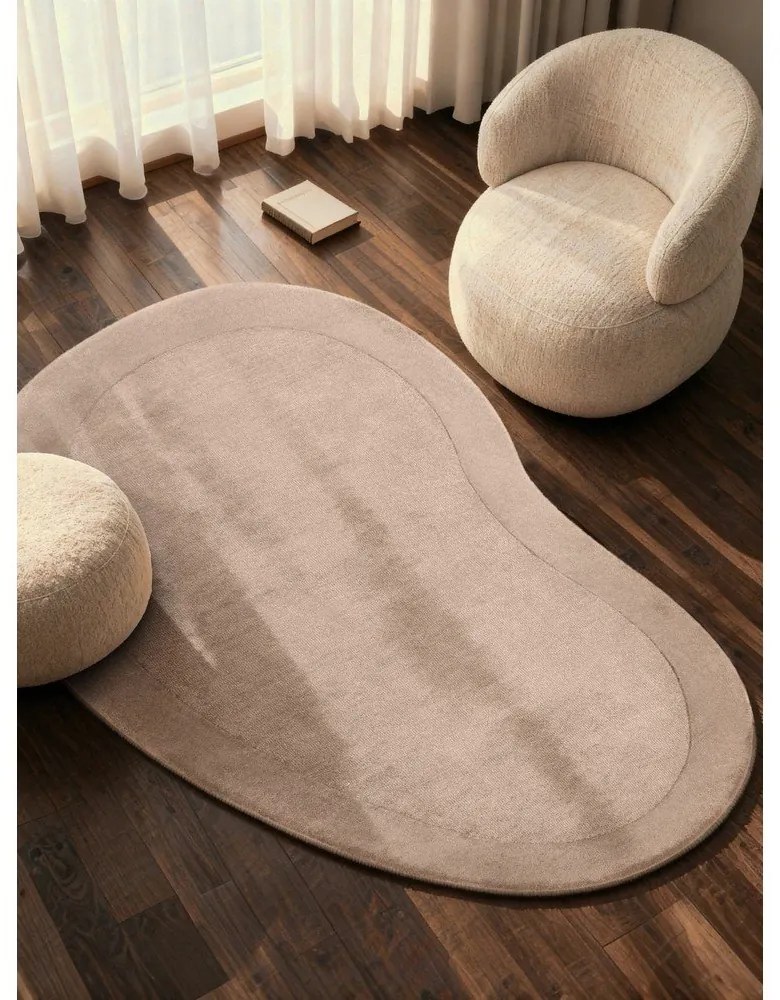 Бежов ръчно изработен килим със смес от вълна 125x200 cm Kari Organic – Villeroy&amp;Boch