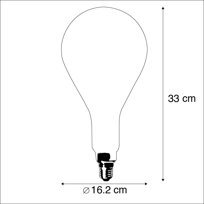 E27 димируема LED лампа със спирална жичка PS160 Smoke 3W 200 lm 2200K