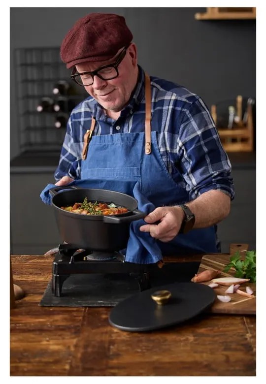 Гърне от излято желязо с капак подходящо за индукционен котлон 3,8 l – Holm