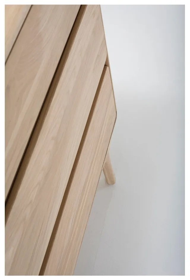 Масивен дъбов скрин с 3 чекмеджета Fawn - Gazzda