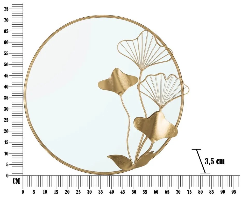 Стенно огледало ø 72 cm Цвете - Mauro Ferretti