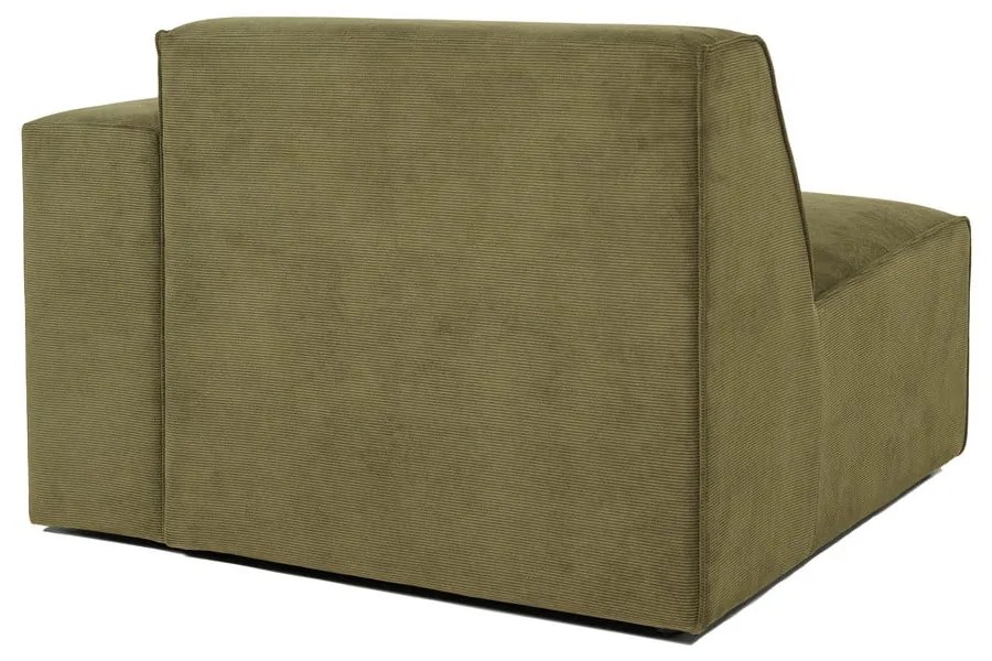 Модул за диван от зелен велур (десен ъгъл) Sting - Scandic