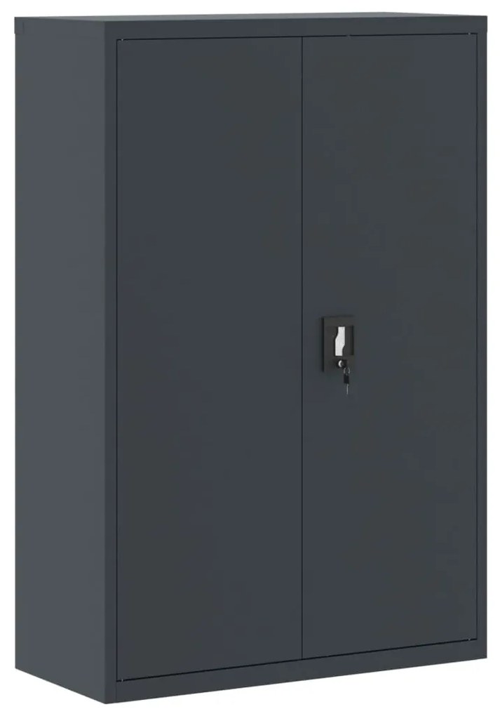 339747 vidaXL Шкаф за папки антрацит 90x40x140 см стомана