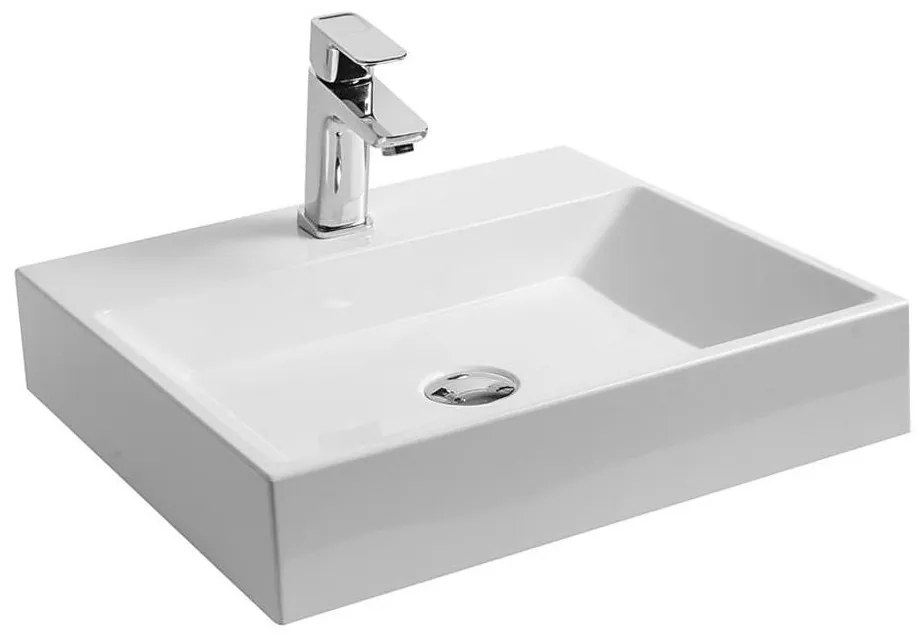 Ravak XJO01250000 - Стенна мивка NATURAL 50x45 cm лят мрамор/бяла