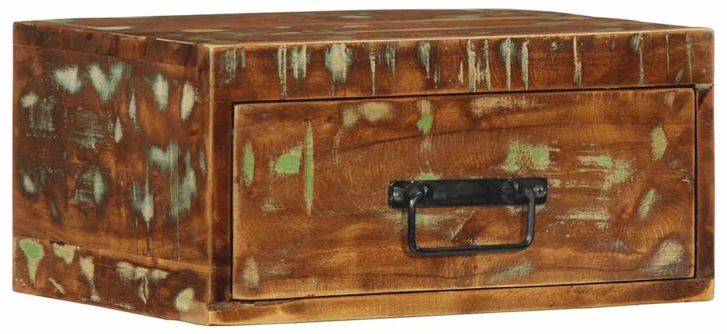 4017453 vidaXL Стенно нощно шкафче от масивна дървесина възстановено