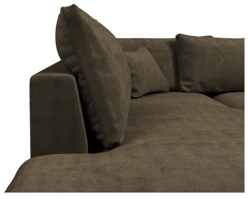 Светлокафяв ъглов диван (ляв ъгъл) Comfy - Scandic
