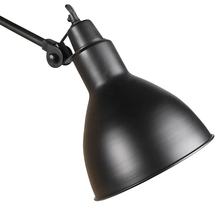 Интелигентен стенен аплик черен регулируем с Wi-Fi A60 - Wye