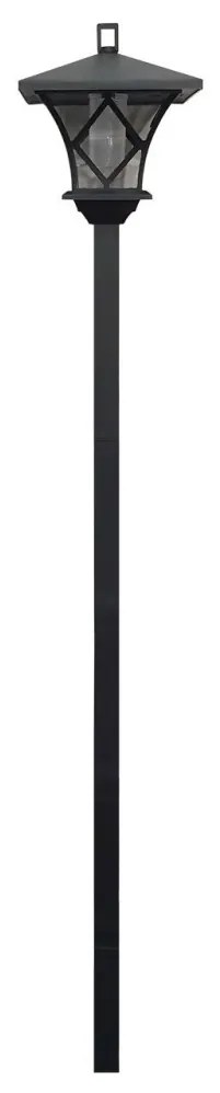 LED Соларен екстериорен лампа 3в1 LED/1,2V 200 mAh IP44 черен