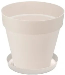 Саксия Yali - 46.5 х 42.5 см - Бяла
