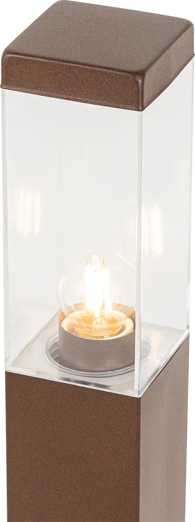 Умна външна стълбова лампа ръждивокафява 80 см вкл. WiFi P45 - Malios