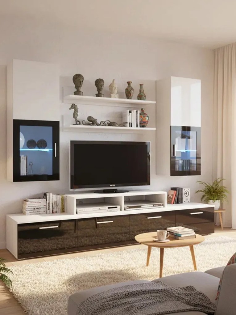 Холна секция Milan-White / Black