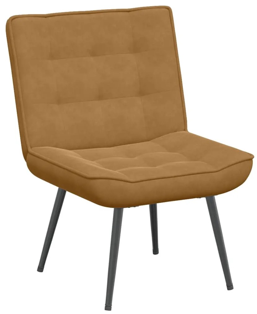 4012324 vidaXL Релаксиращ стол кафяв 64x74x84 cm кадифе