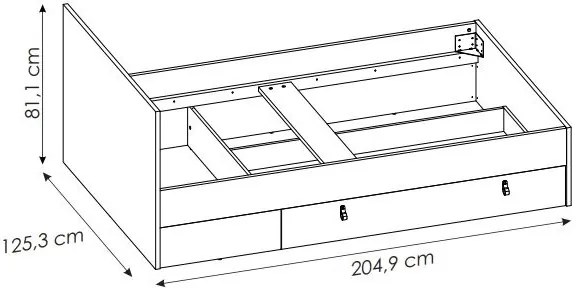 Легло Miden 1S-120 x 200