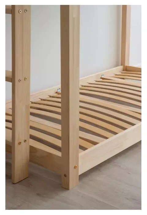 Детско легло с място за съхранение с включена подматрачна рамка в естествен цвят 90x180 cm DMPB – Adeko
