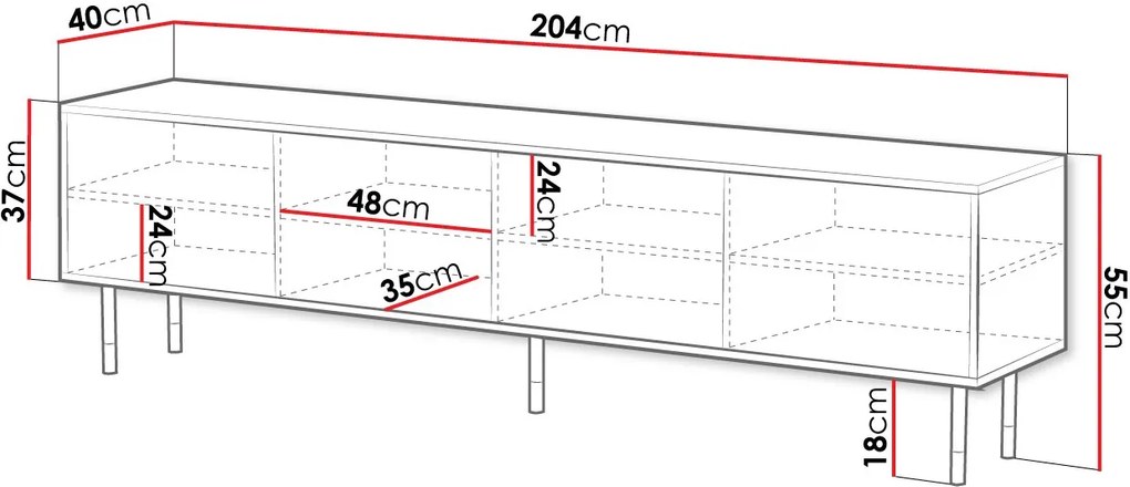 TV шкаф Mountain 4D