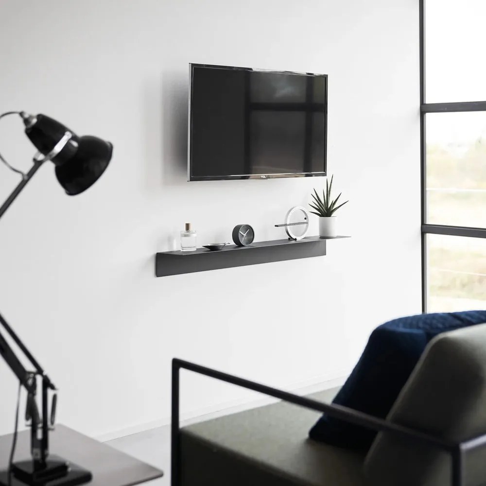 Черен метален стенен рафт 90 cm – YAMAZAKI
