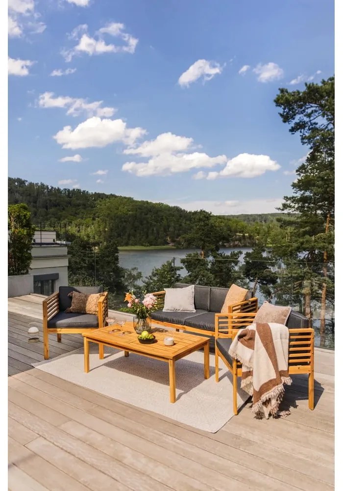 Бял/бежов килим за открито 150x80 cm - NORTHRUGS