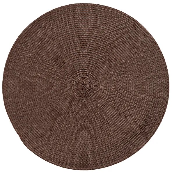 Horecano - Подложка за хранене кръгла ф38см PVC тъмно кафява (9970)