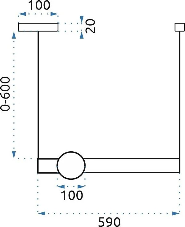 Пендел LED White Gold APP478-CP