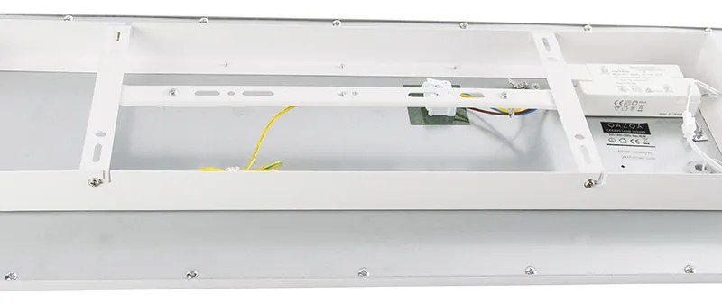 Модерна таванна лампа стомана с LED 80 см - Liv